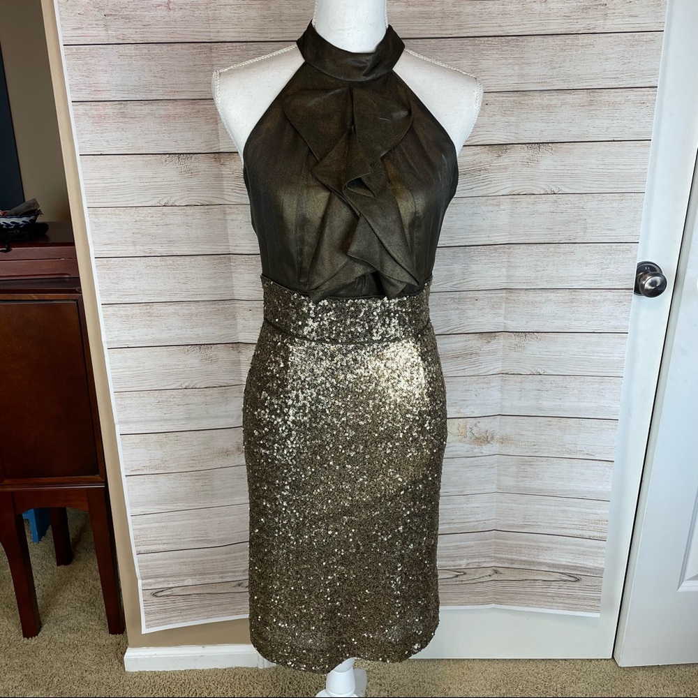 Antonio Melani Green Sequined Dress